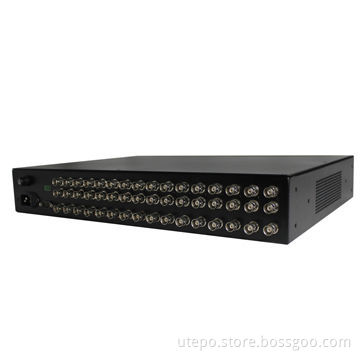 16 CH Video & Power & Audio & Data Transceiver to 300m, Via UTP Balun